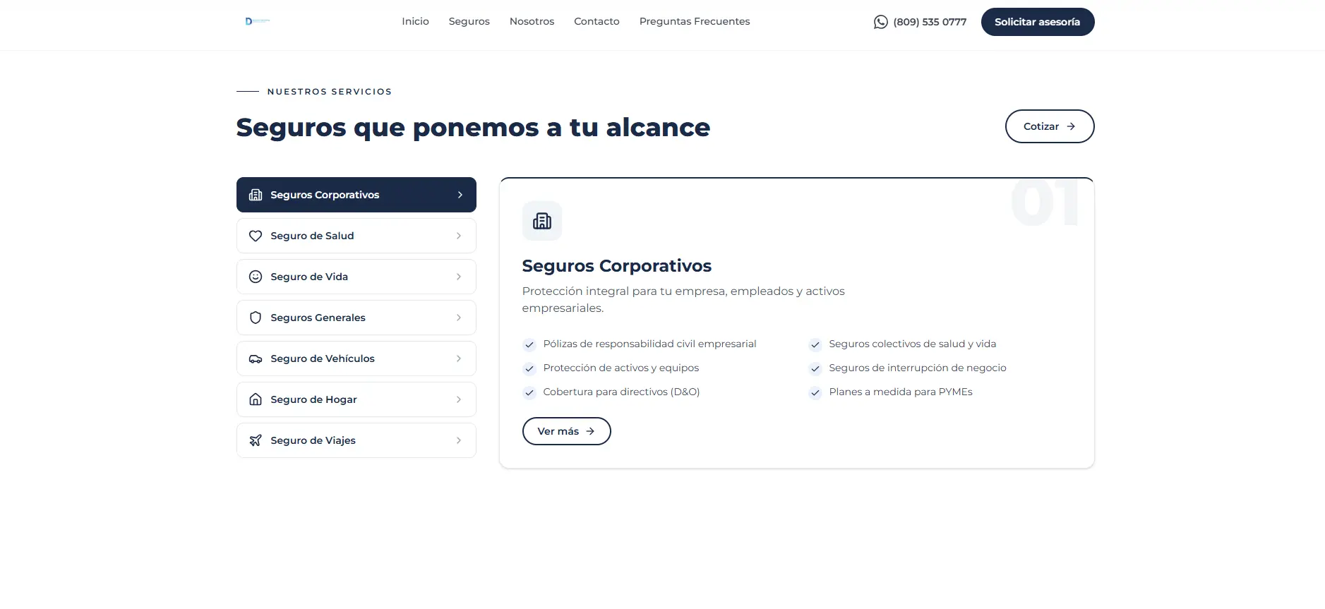 Captura de pantalla de D' Leon Consulting