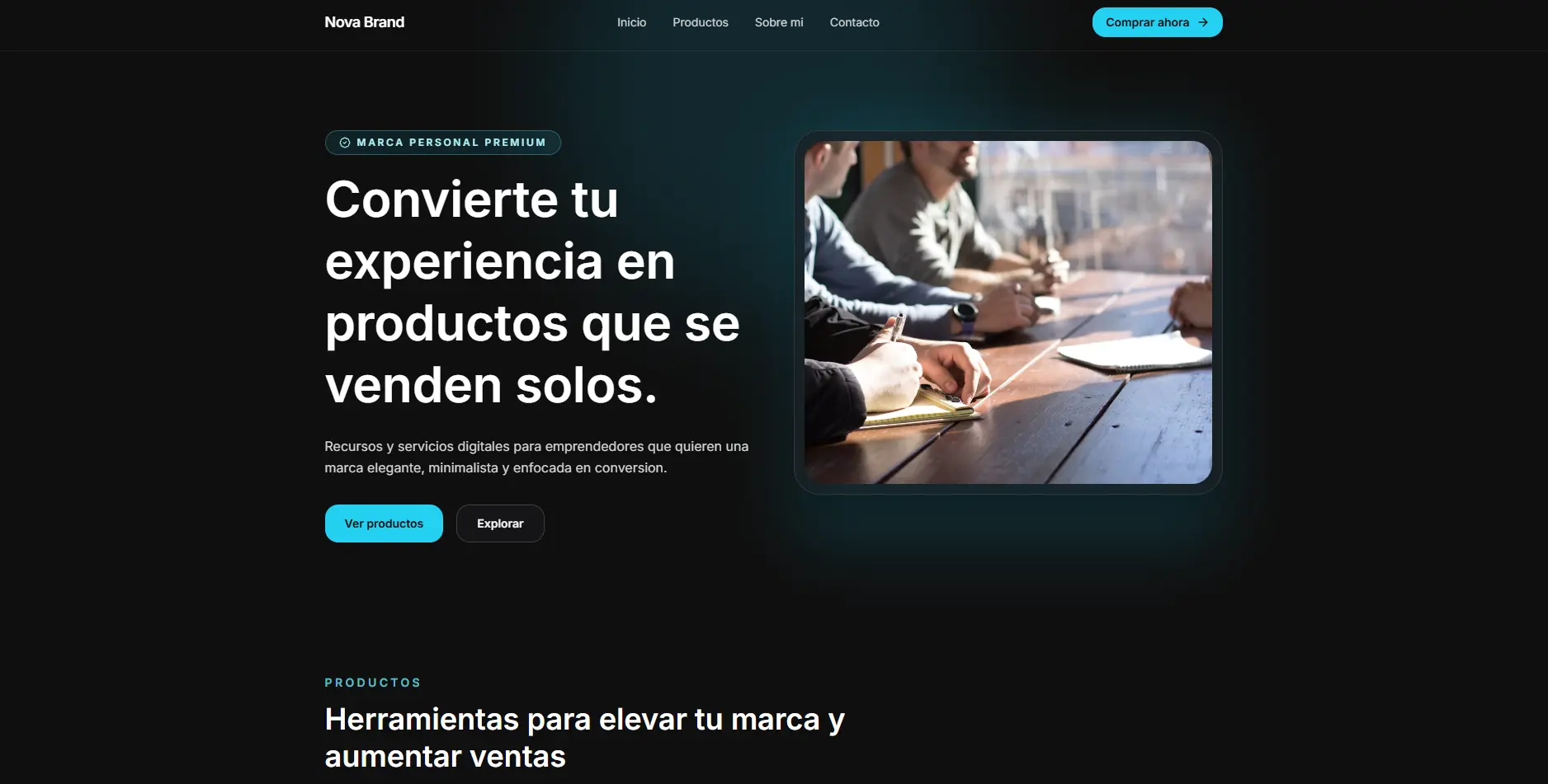 Captura de pantalla de NovaBrand